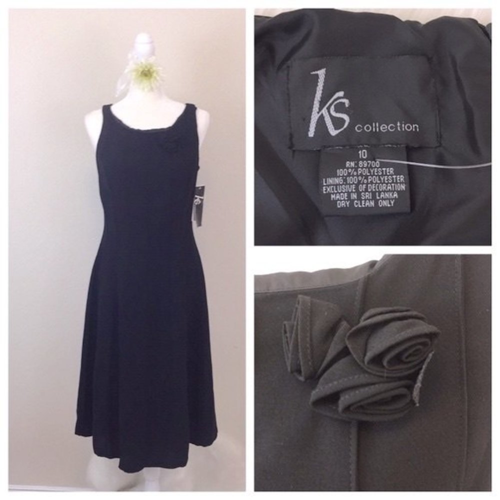 KS Collection Black Dress size 10